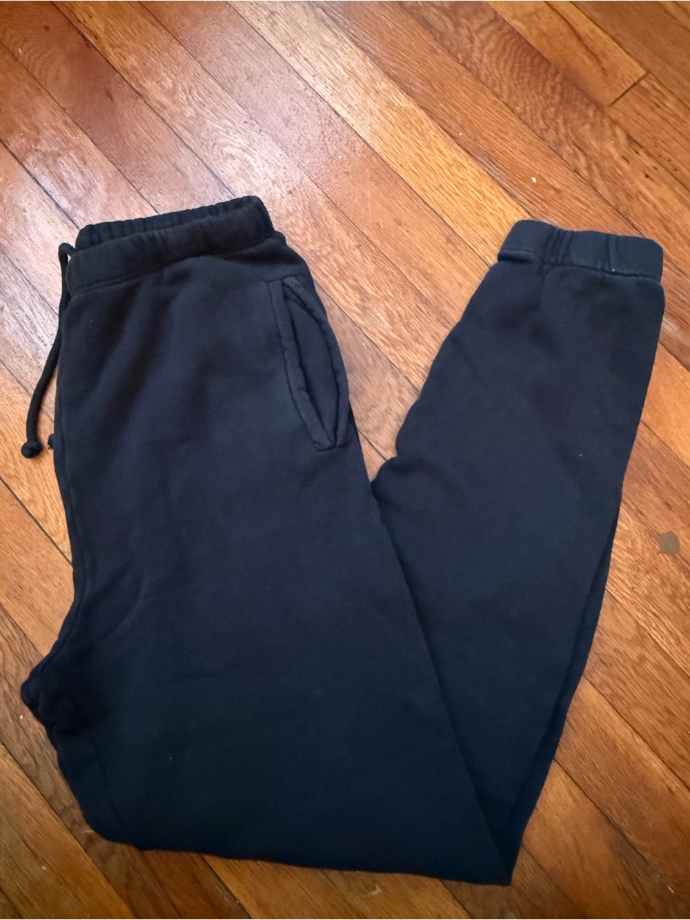 Joah Brown Black High Waisted Joggers S/M Hidden Drawstring Pockets